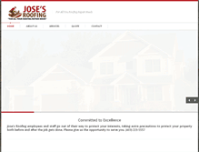Tablet Screenshot of josesroofing.com